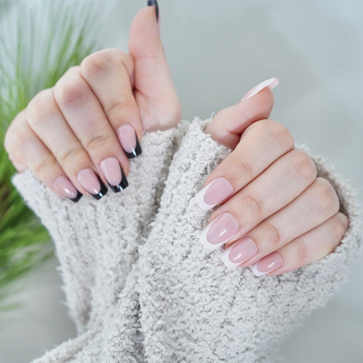 Ying Yang Press On Nails Set