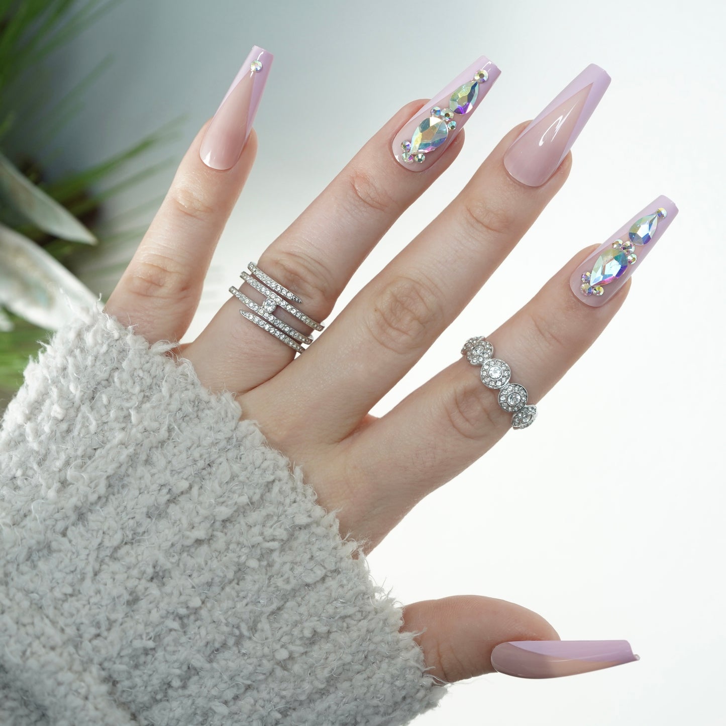 Icy Wifey Press On Nails Set